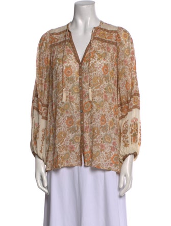 Spell & The Gypsy Collective Printed V-Neck Blouse