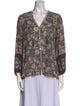 Spell & The Gypsy Collective Floral Print V-Neck Button-Up Top