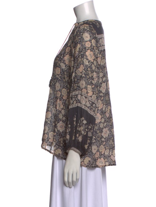 Spell & The Gypsy Collective Floral Print V-Neck Button-Up Top