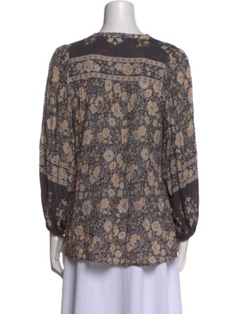Spell & The Gypsy Collective Floral Print V-Neck Button-Up Top