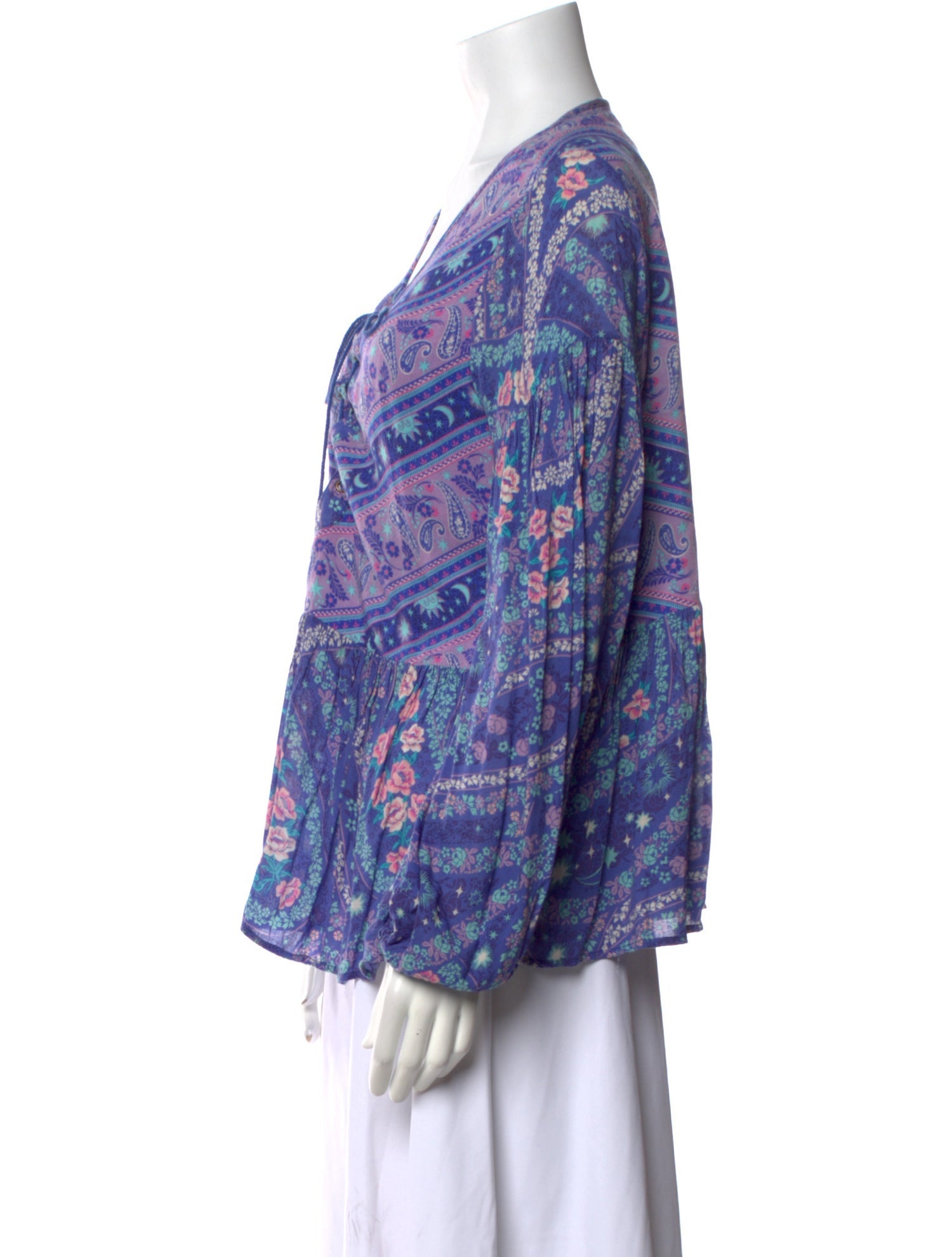 Spell & The Gypsy Collective Paisley Print V-Neck Blouse