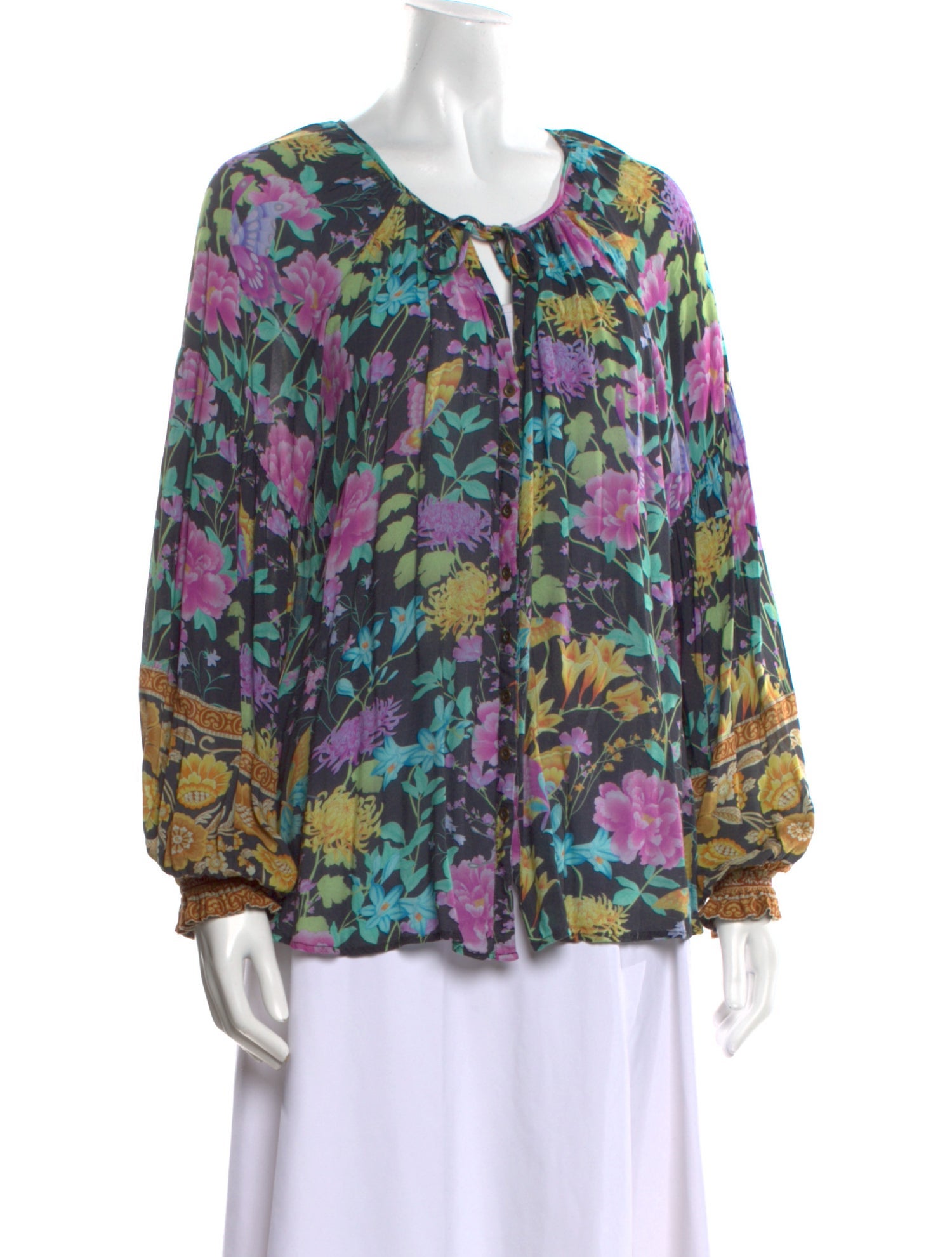 Spell & The Gypsy Collective Floral Print Scoop Neck Blouse