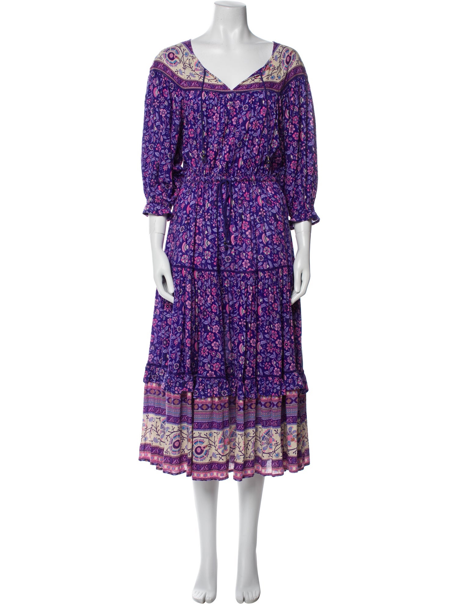 Spell & The Gypsy Collective Floral Print Midi Length Dress