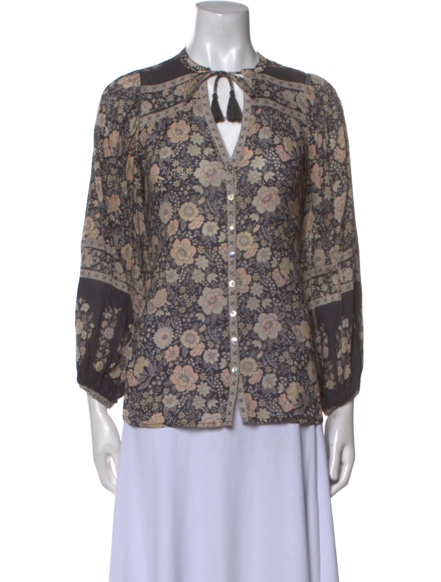 Spell & The Gypsy Collective Floral Print V-Neck Blouse