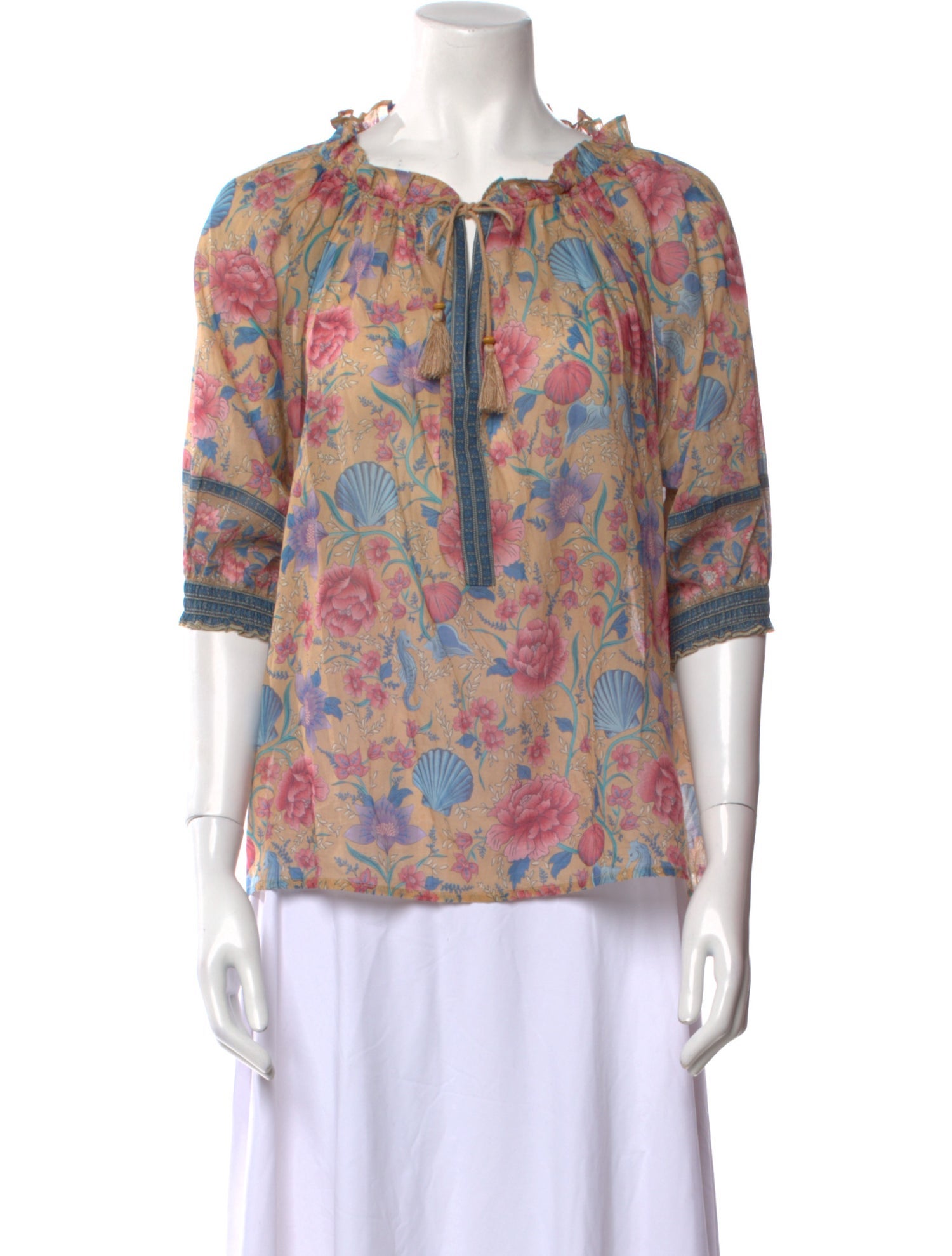 Spell & The Gypsy Collective Floral Print Crew Neck Blouse