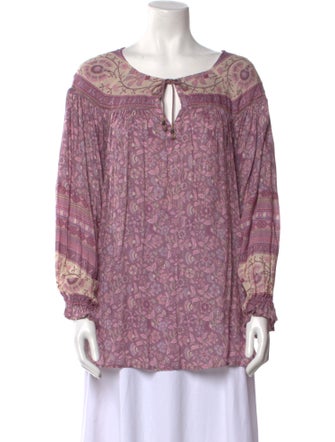 Spell & The Gypsy Collective Printed Tie Neck Blouse