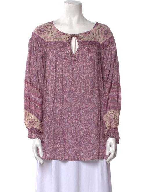 Spell & The Gypsy Collective Printed Tie Neck Blouse