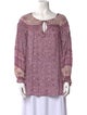 Spell & The Gypsy Collective Printed Tie Neck Blouse