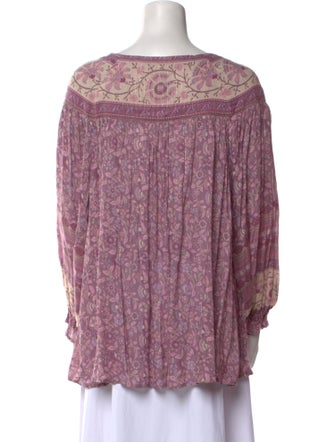 Spell & The Gypsy Collective Printed Tie Neck Blouse