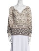 Spell & The Gypsy Collective Printed V-Neck Blouse
