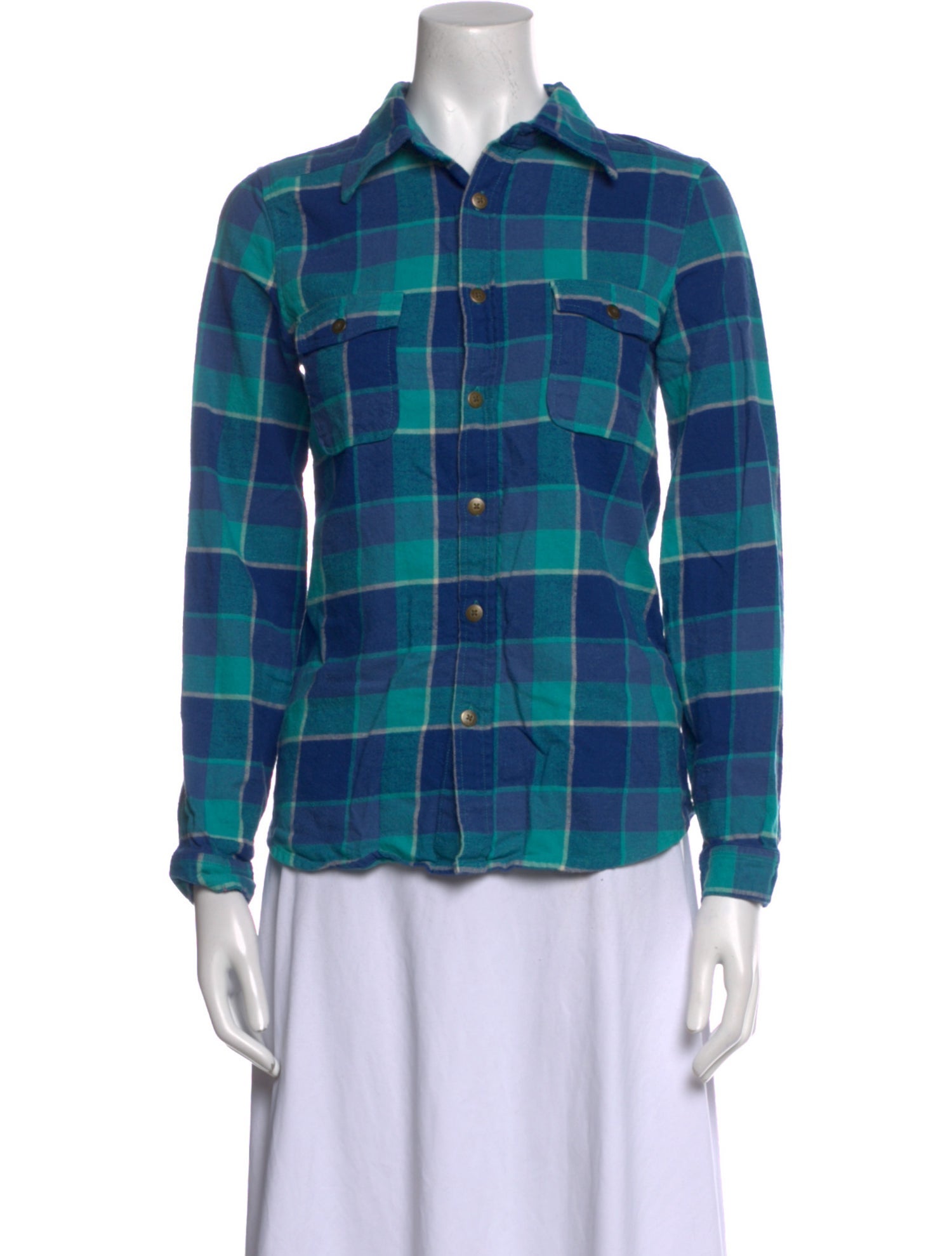 Spell & The Gypsy Collective Plaid Print Long Sleeve Button-Up Top