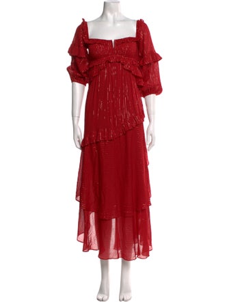 Spell & The Gypsy Collective Square Neckline Midi Length Dress