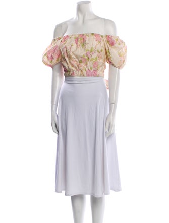 Spell & The Gypsy Collective Linen Floral Print Crop Top