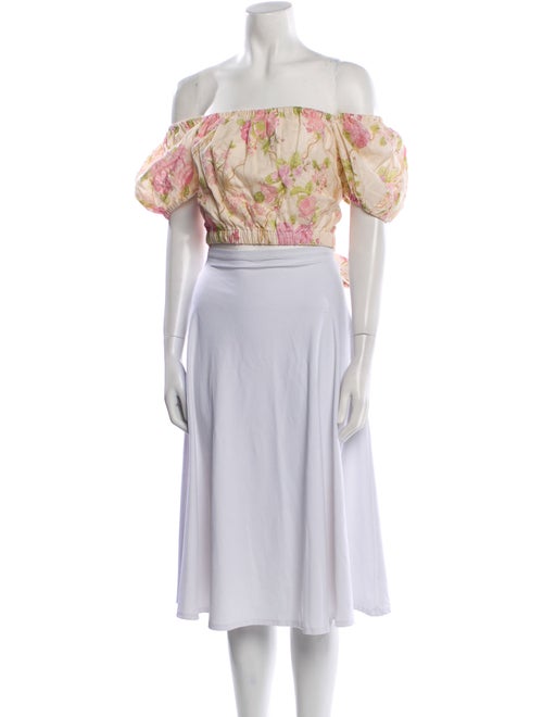 Spell & The Gypsy Collective Linen Floral Print Crop Top