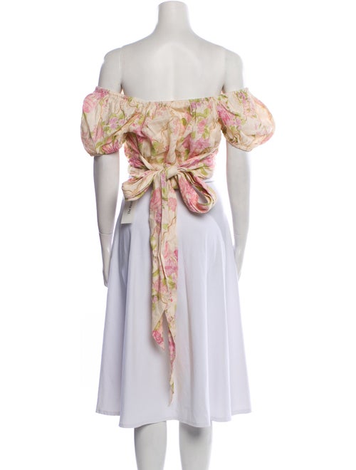 Spell & The Gypsy Collective Linen Floral Print Crop Top