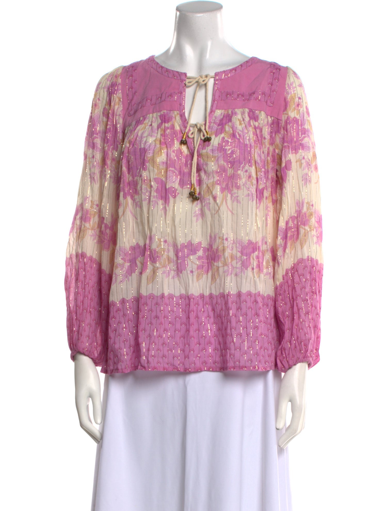 Spell & The Gypsy Collective Floral Print V-Neck Blouse w/ Tags