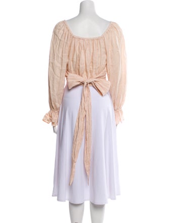 Spell & The Gypsy Collective Linen Square Neckline Crop Top