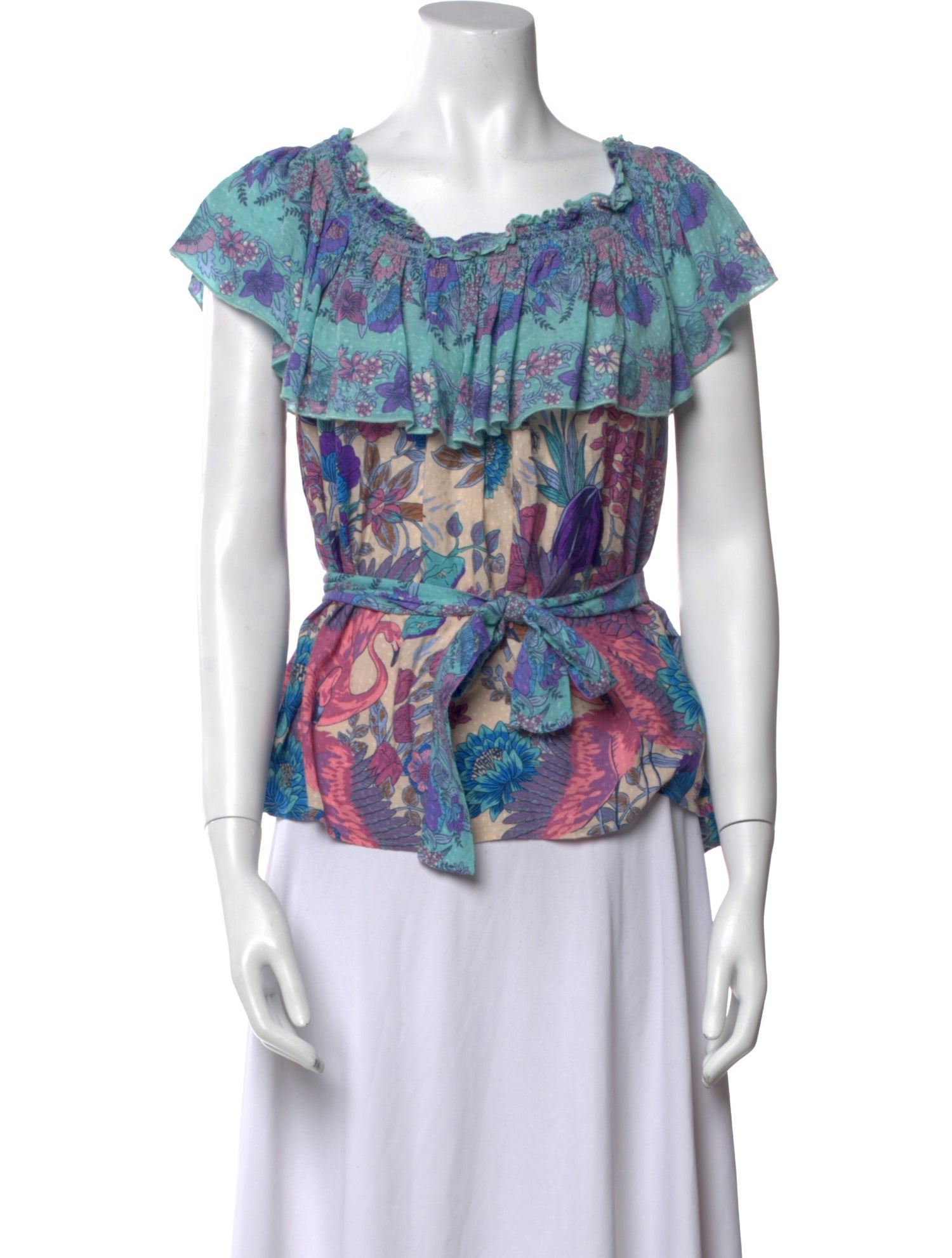 Spell & The Gypsy Collective Printed Cowl Neck Blouse