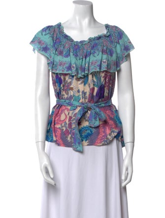 Spell & The Gypsy Collective Printed Cowl Neck Blouse