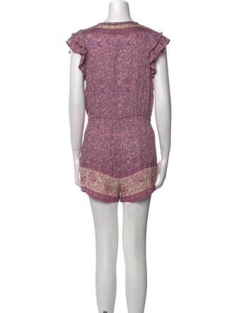 Spell & The Gypsy Collective Printed Plunge Neckline Romper