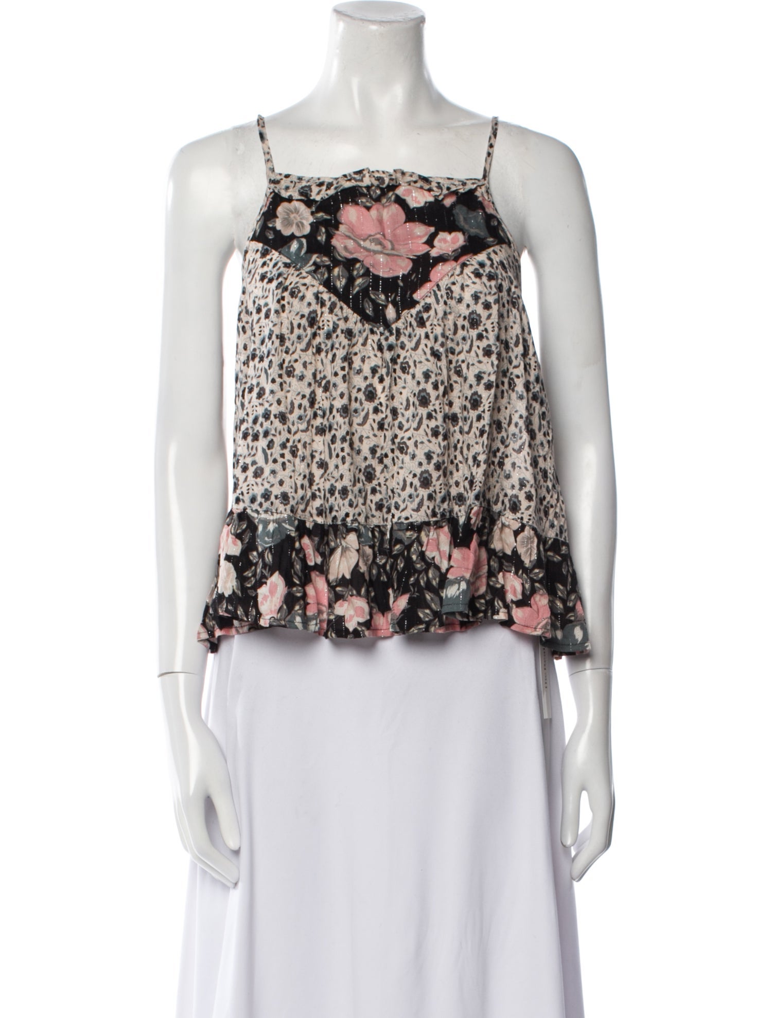 Spell & The Gypsy Collective Floral Print Square Neckline Crop Top