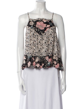 Spell & The Gypsy Collective Floral Print Square Neckline Crop Top