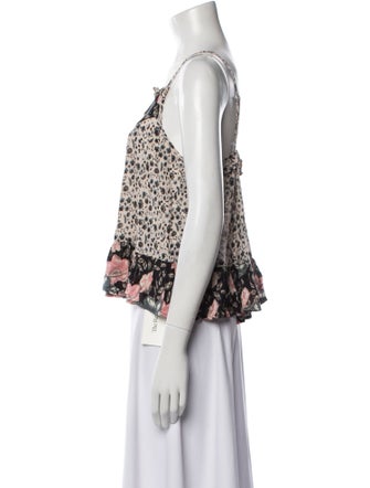 Spell & The Gypsy Collective Floral Print Square Neckline Crop Top