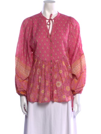 Spell & The Gypsy Collective Floral Print V-Neck Blouse