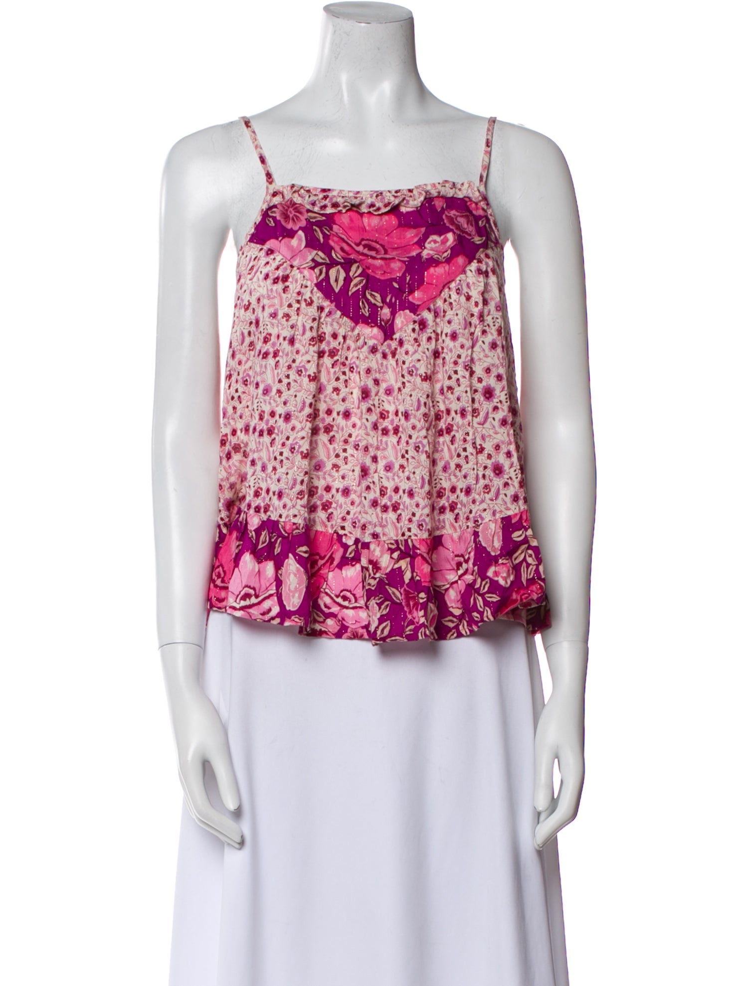 Spell & The Gypsy Collective Floral Print Square Neckline Crop Top