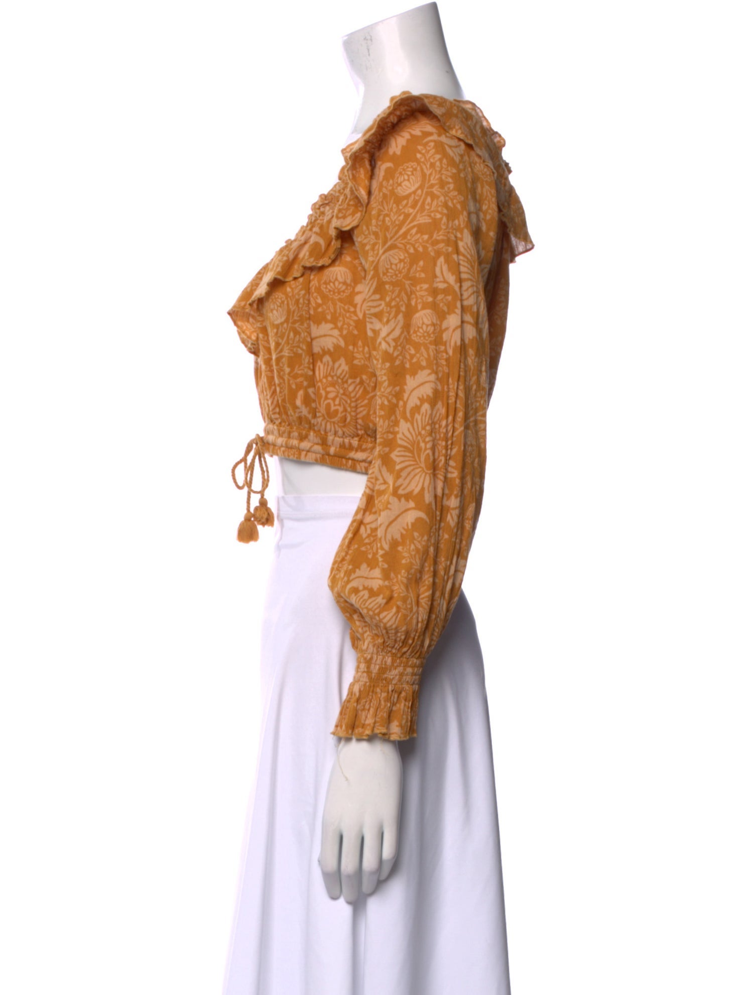 Spell & The Gypsy Collective V-Neck Long Sleeve Crop Top