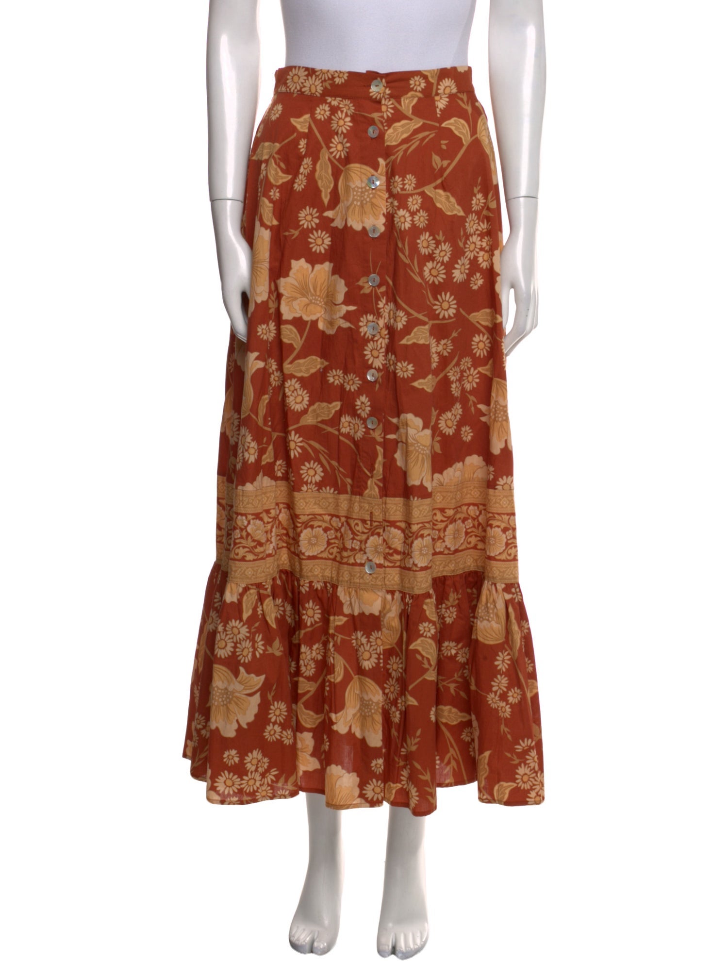 Spell & The Gypsy Collective Floral Print Midi Length Skirt