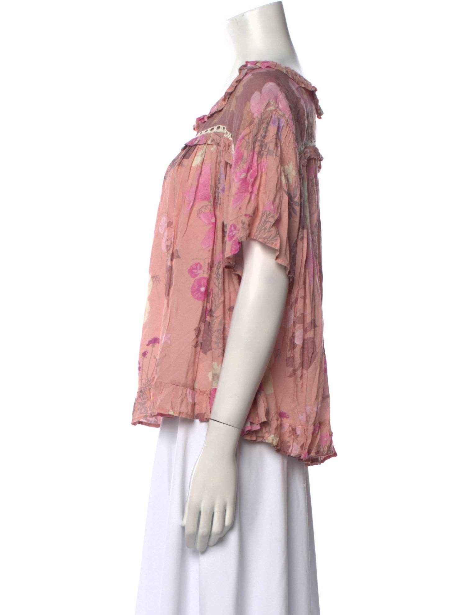 Spell & The Gypsy Collective Floral Print Bateau Neckline Blouse