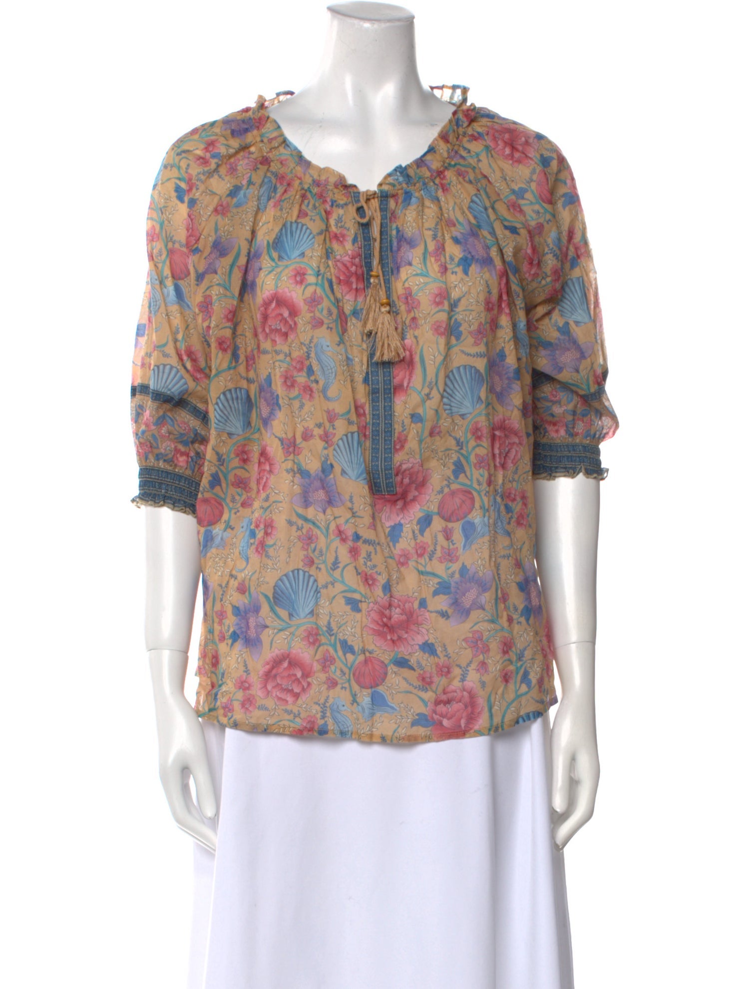 Spell & The Gypsy Collective Floral Print Scoop Neck Blouse