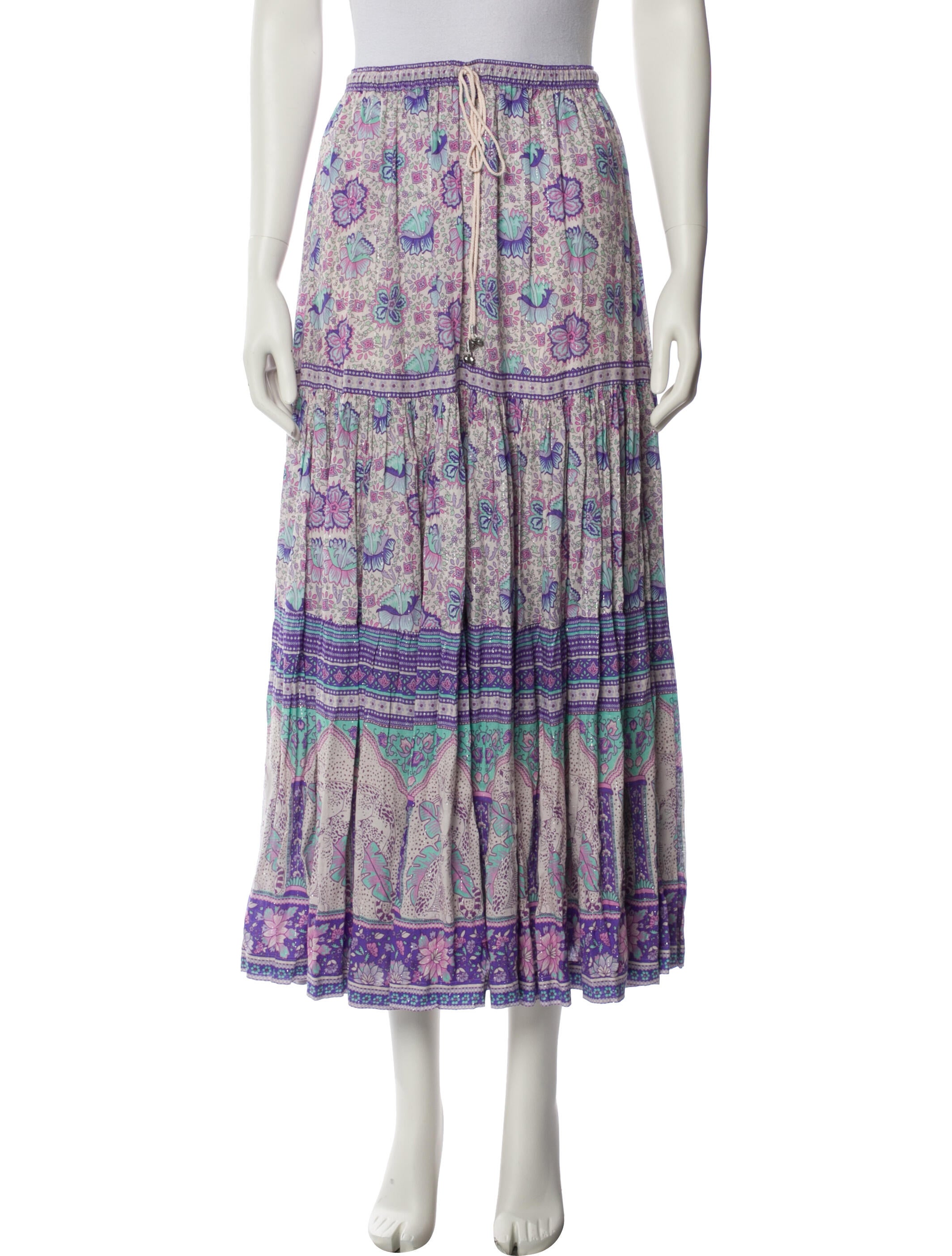 Spell & The Gypsy Collective Floral Print Midi Length Skirt w/ Tags