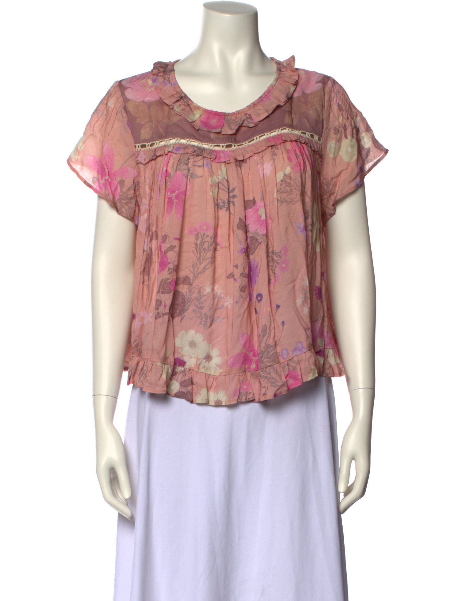 Spell & The Gypsy Collective Floral Print Scoop Neck Blouse
