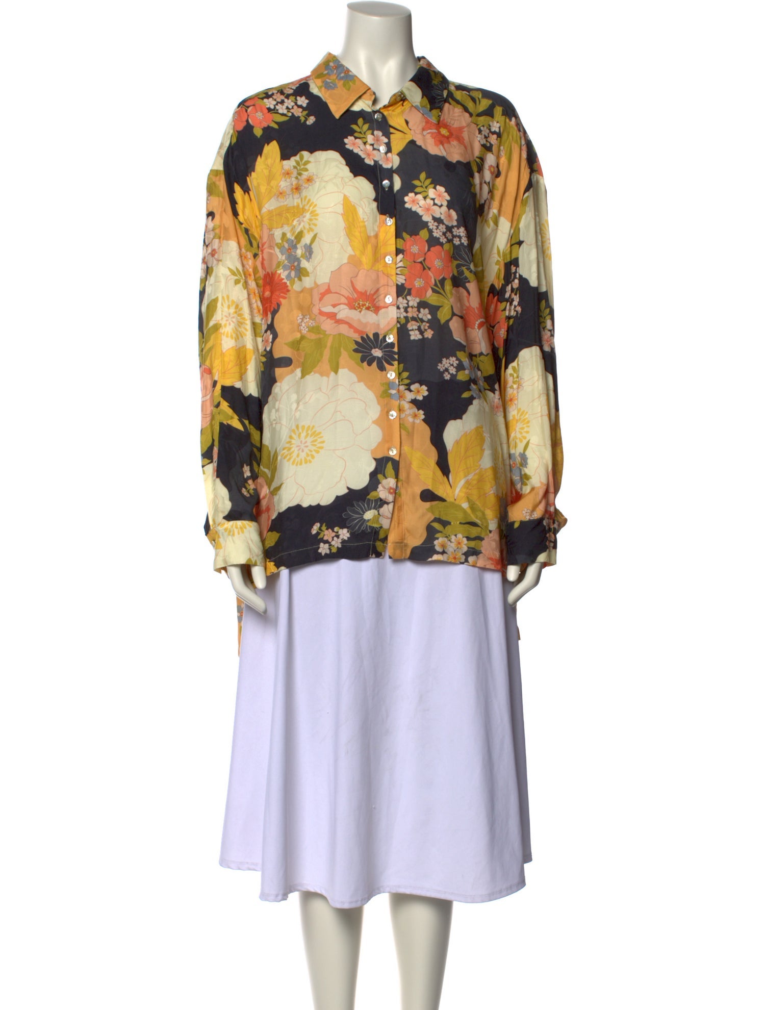 Spell & The Gypsy Collective Floral Print Long Sleeve Button-Up Top