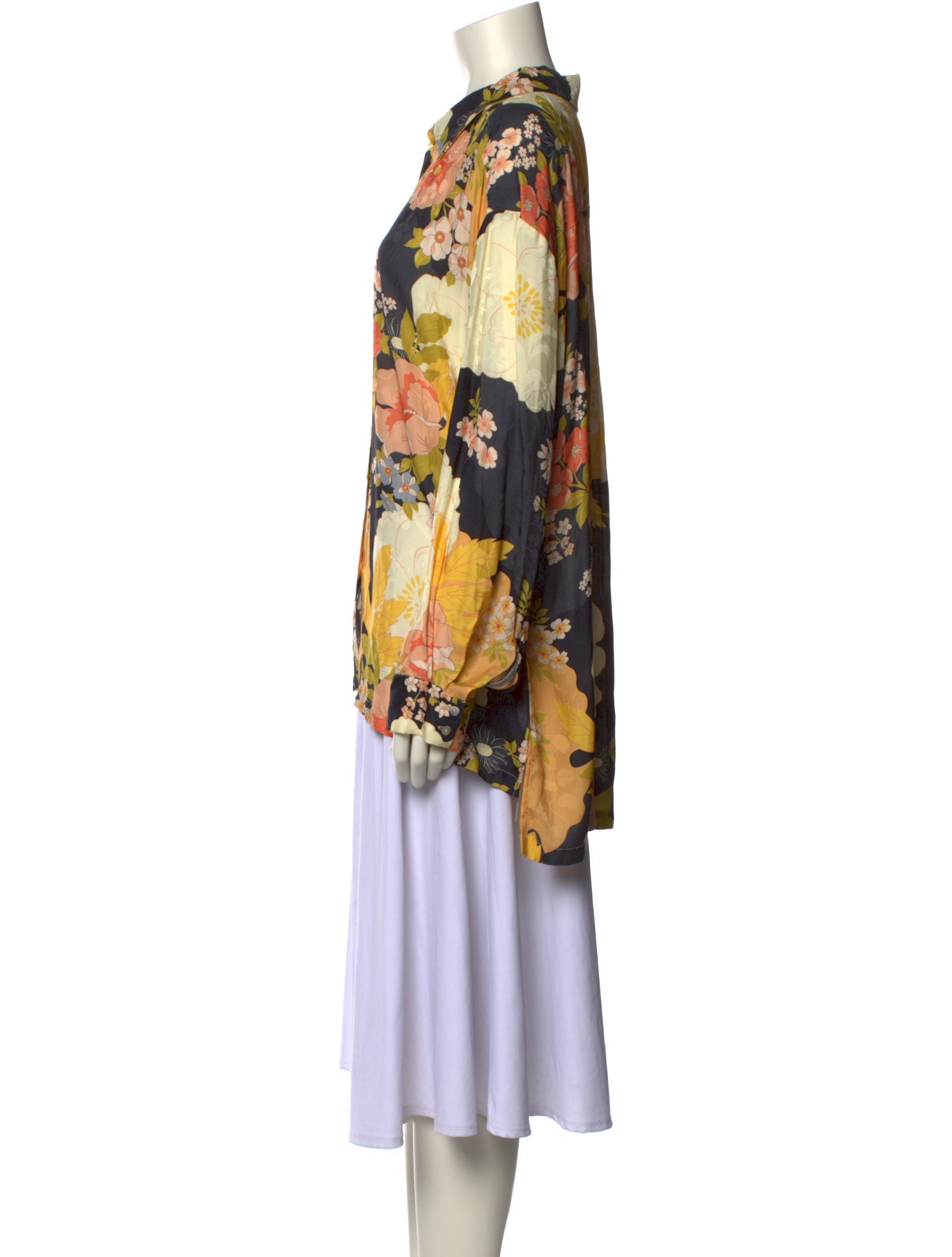 Spell & The Gypsy Collective Floral Print Long Sleeve Button-Up Top