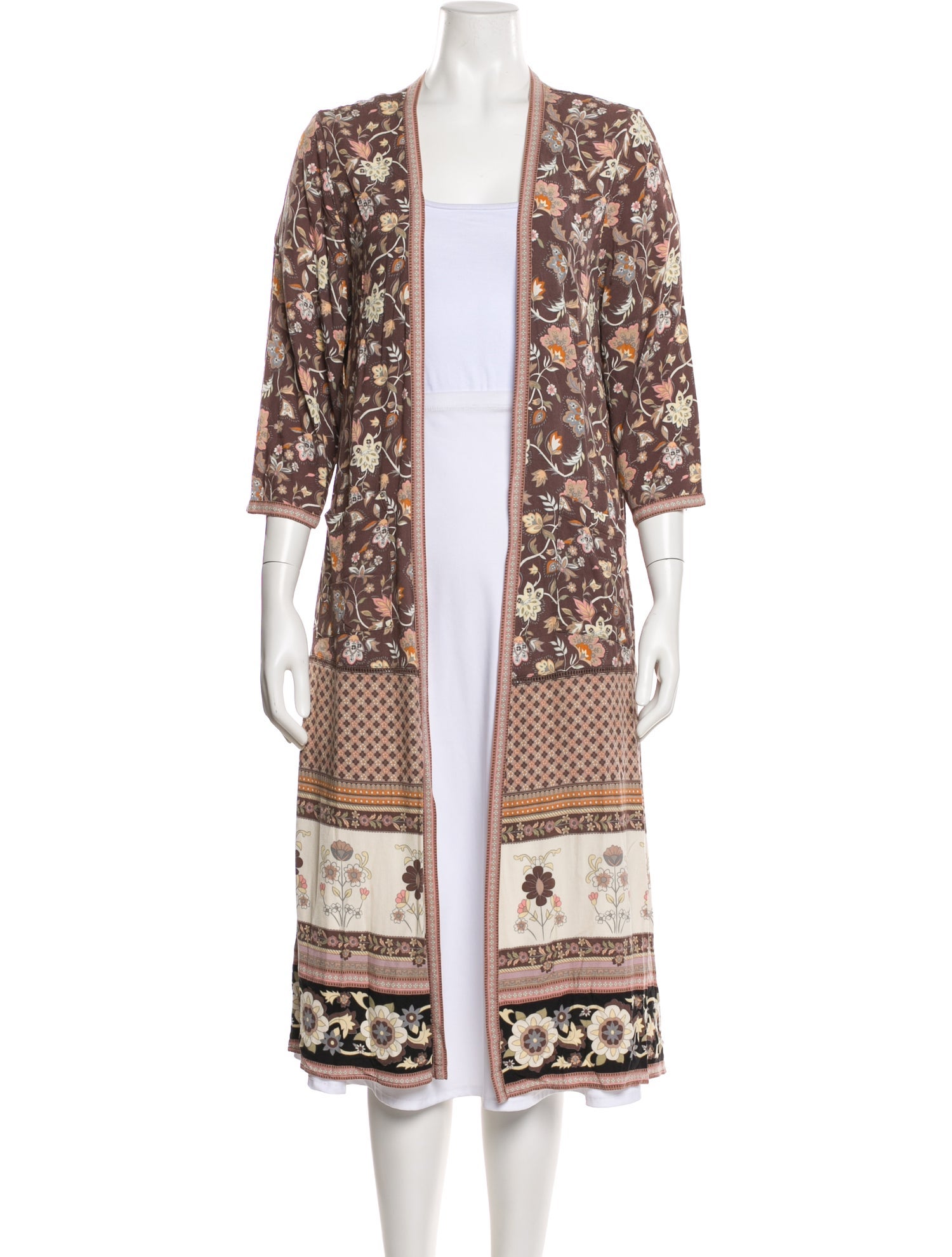 Spell & The Gypsy Collective Floral Print Open Front Sweater