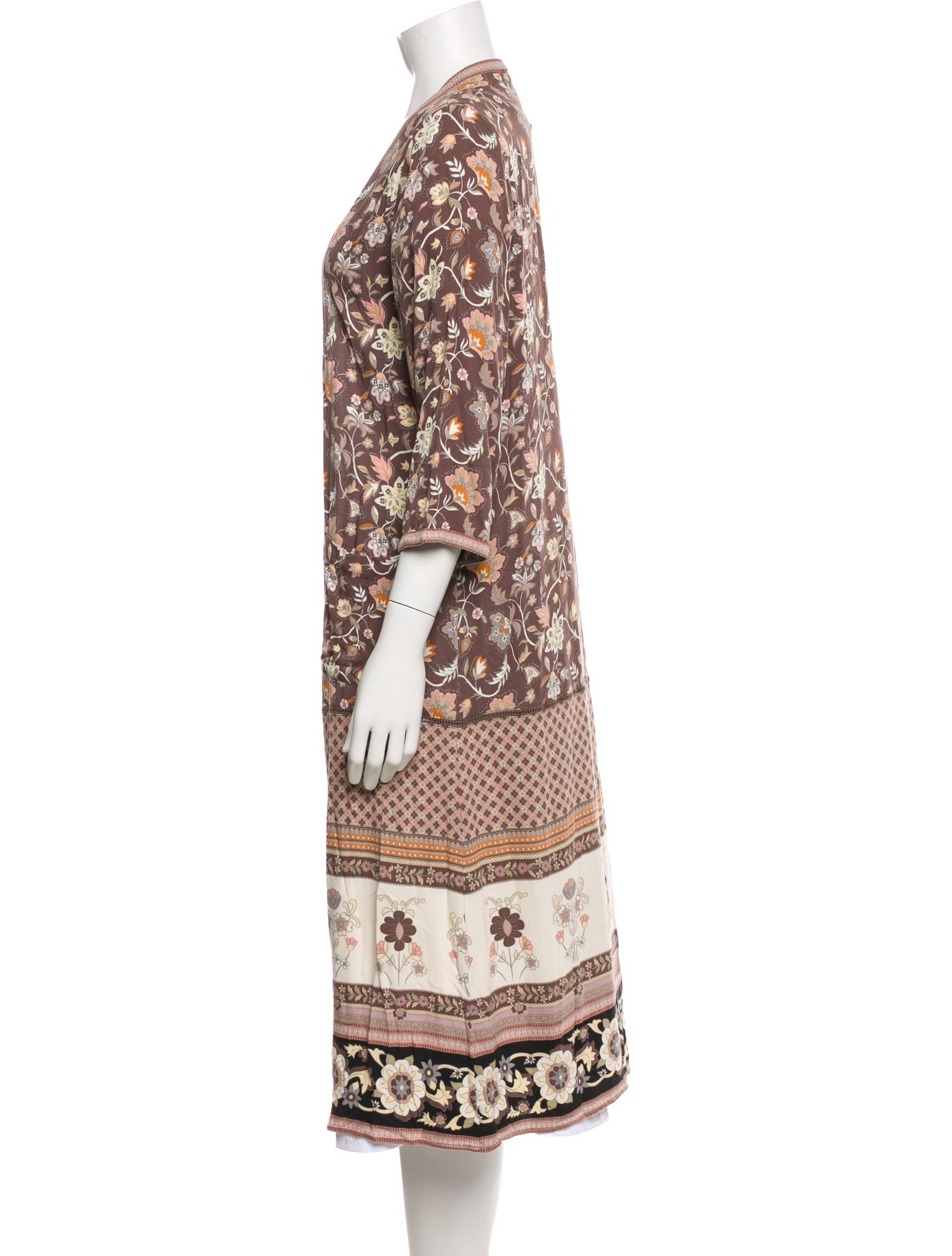 Spell & The Gypsy Collective Floral Print Open Front Sweater