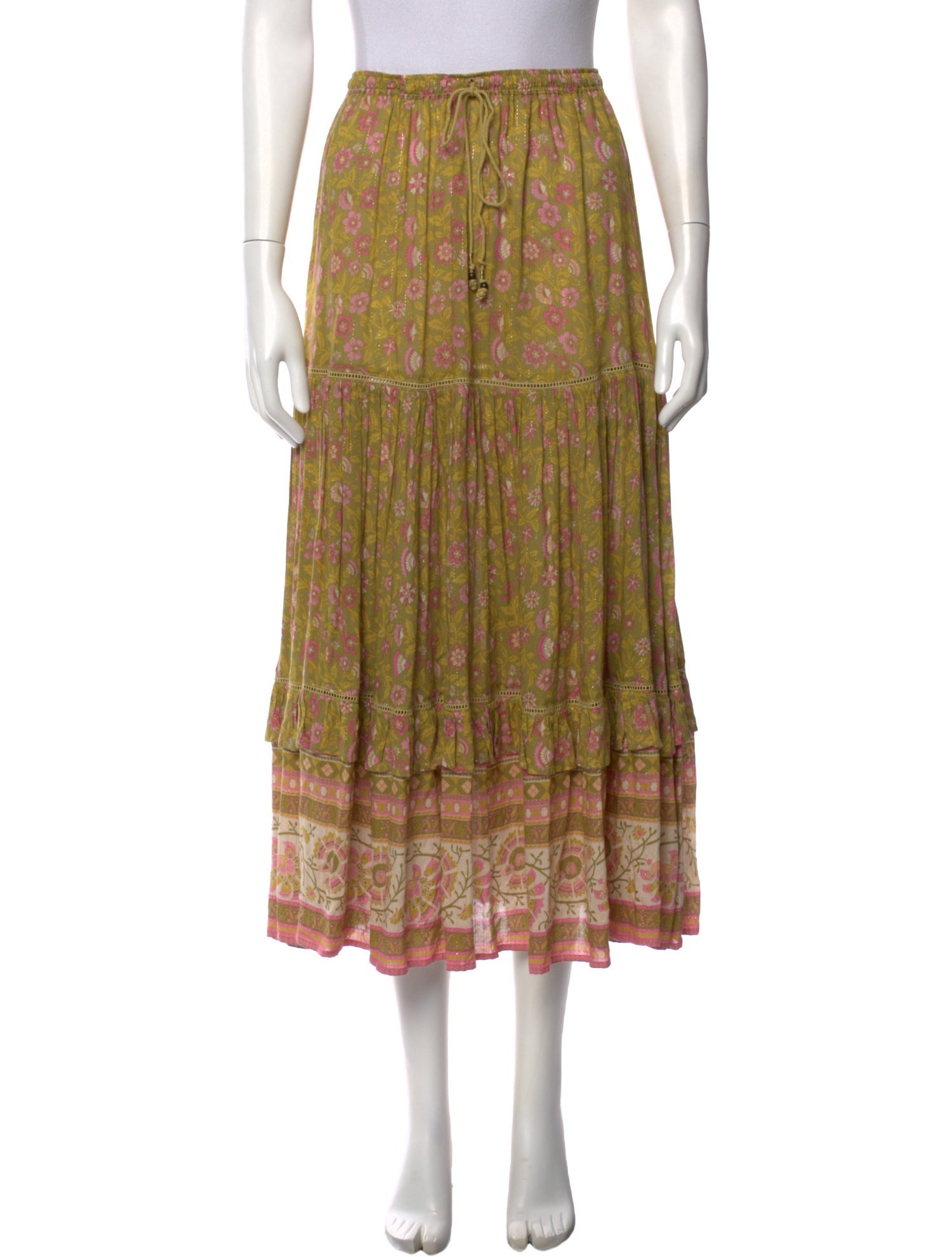 Spell & The Gypsy Collective Floral Print Midi Length Skirt