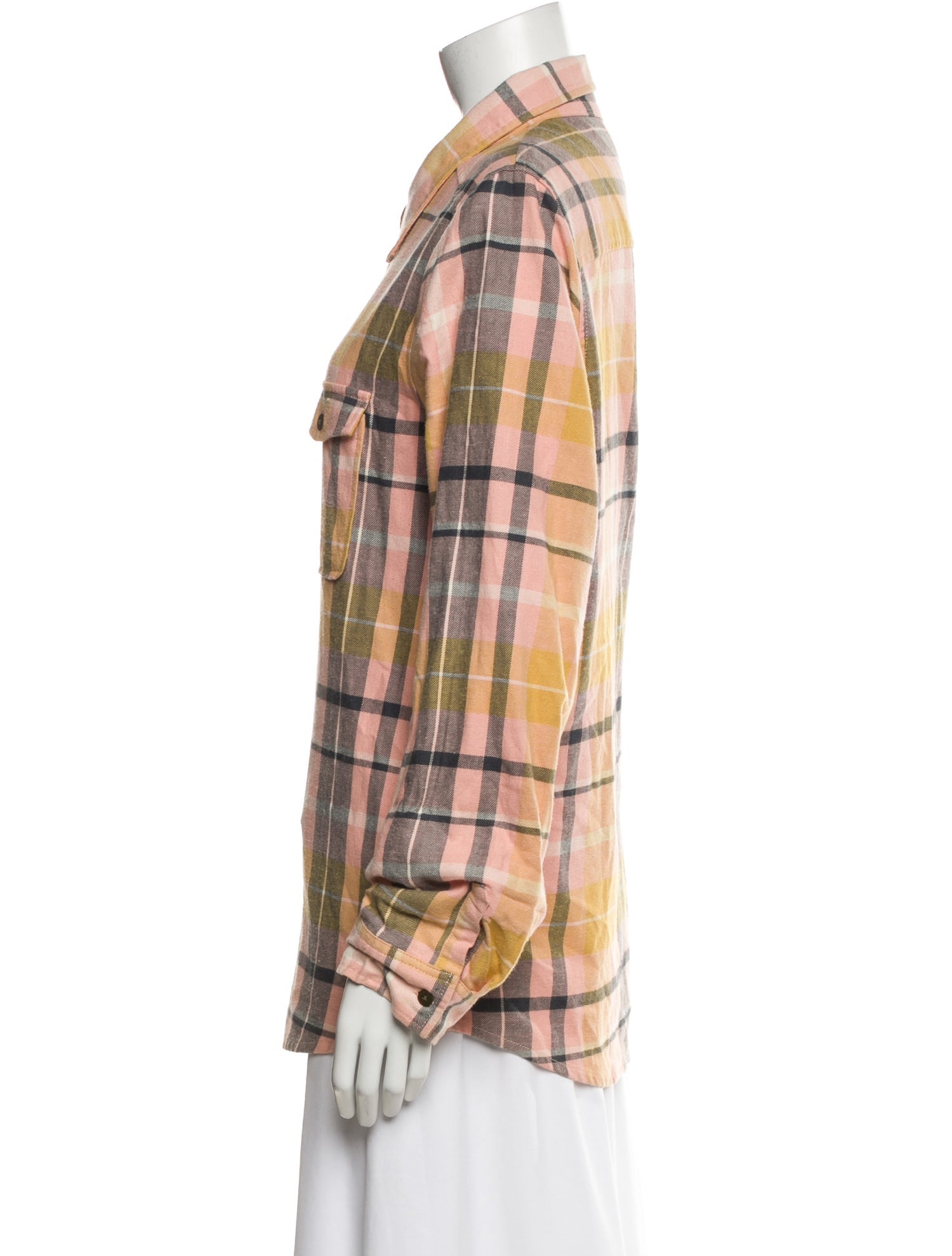 Spell & The Gypsy Collective Plaid Print Long Sleeve Button-Up Top