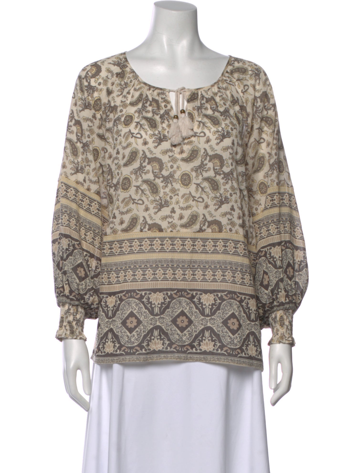 Spell & The Gypsy Collective Paisley Print Crew Neck Blouse