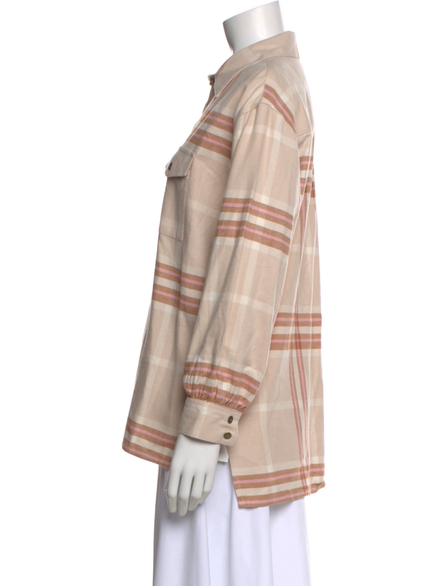 Spell & The Gypsy Collective Plaid Print Long Sleeve Button-Up Top