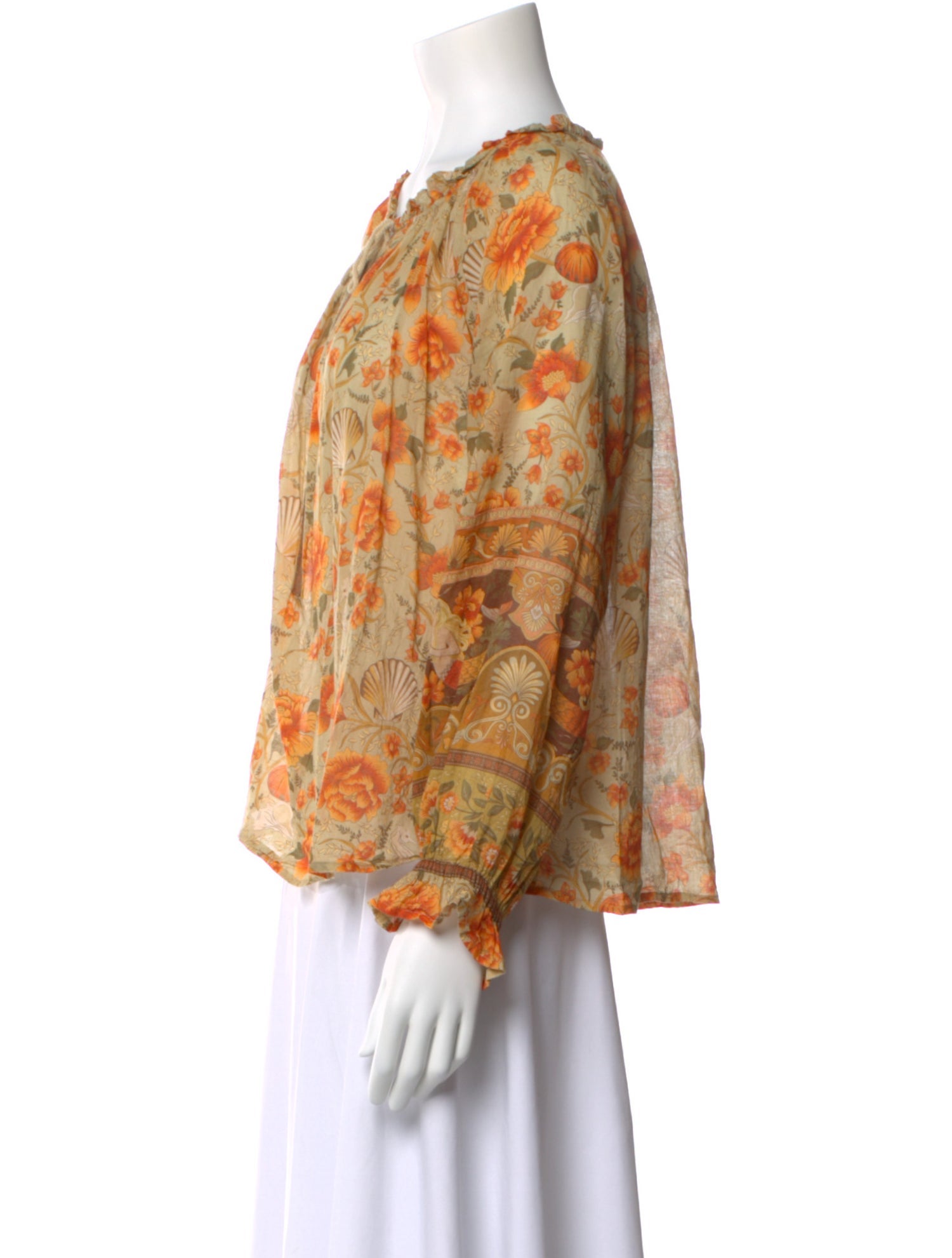 Spell & The Gypsy Collective Floral Print Tie Neck Blouse