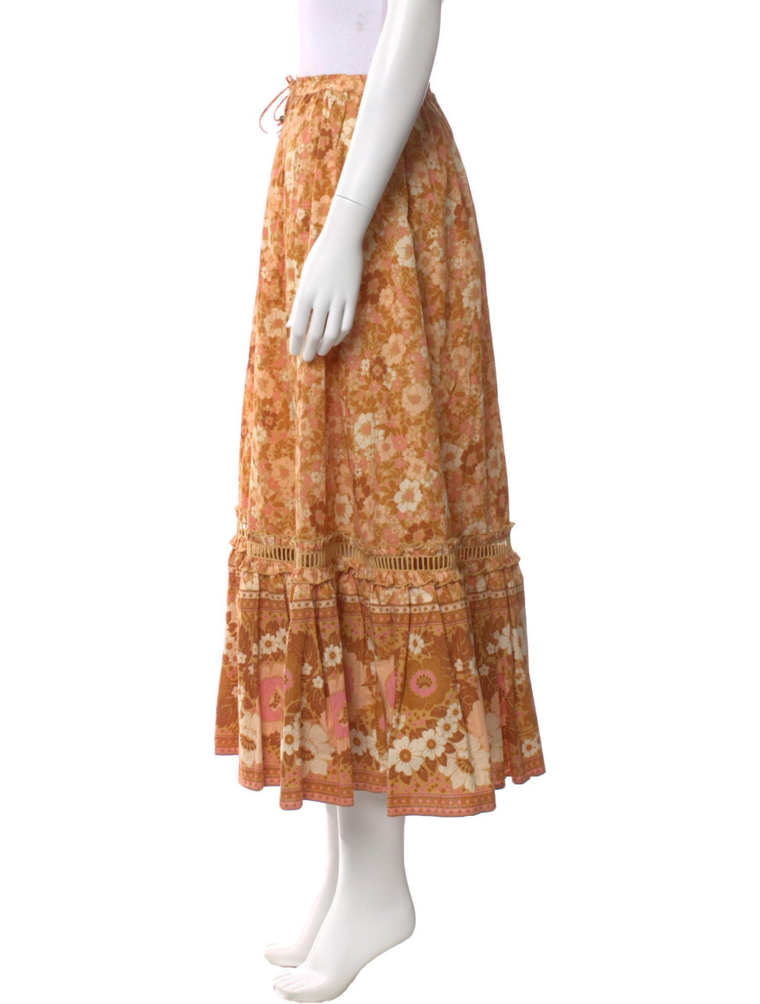 Spell & The Gypsy Collective Floral Print Midi Length Skirt