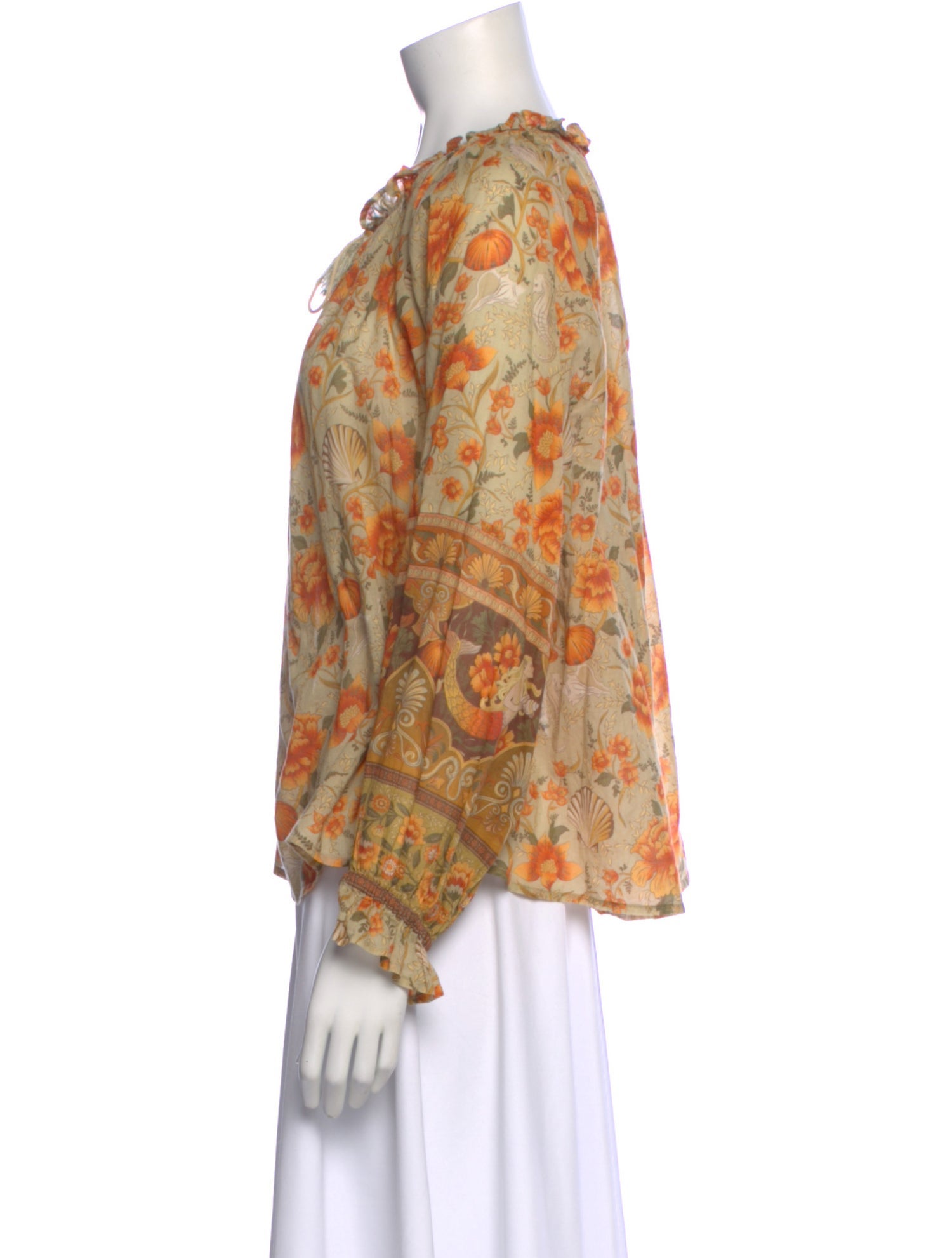Spell & The Gypsy Collective Floral Print Tie Neck Blouse