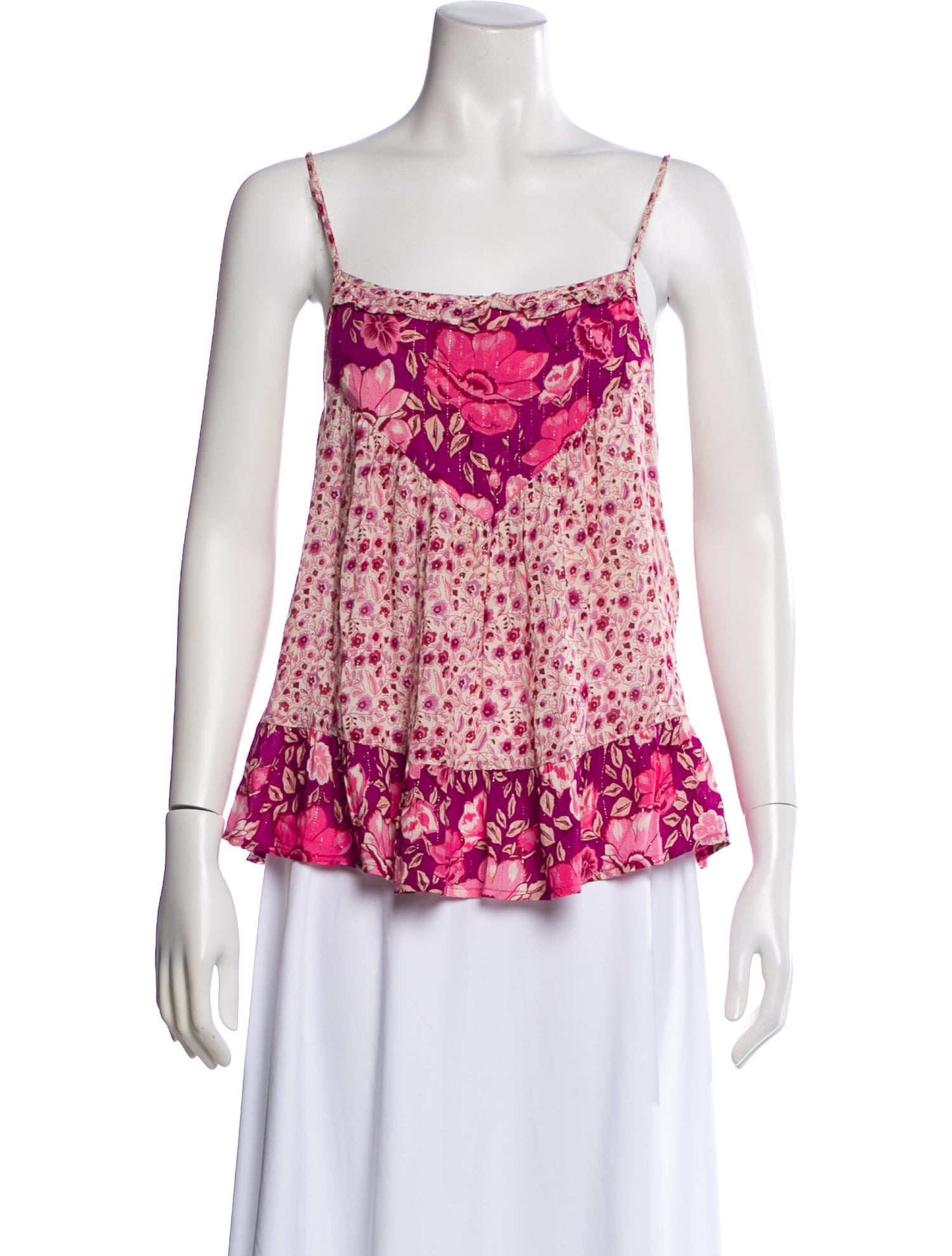Spell & The Gypsy Collective Floral Print Square Neckline Top