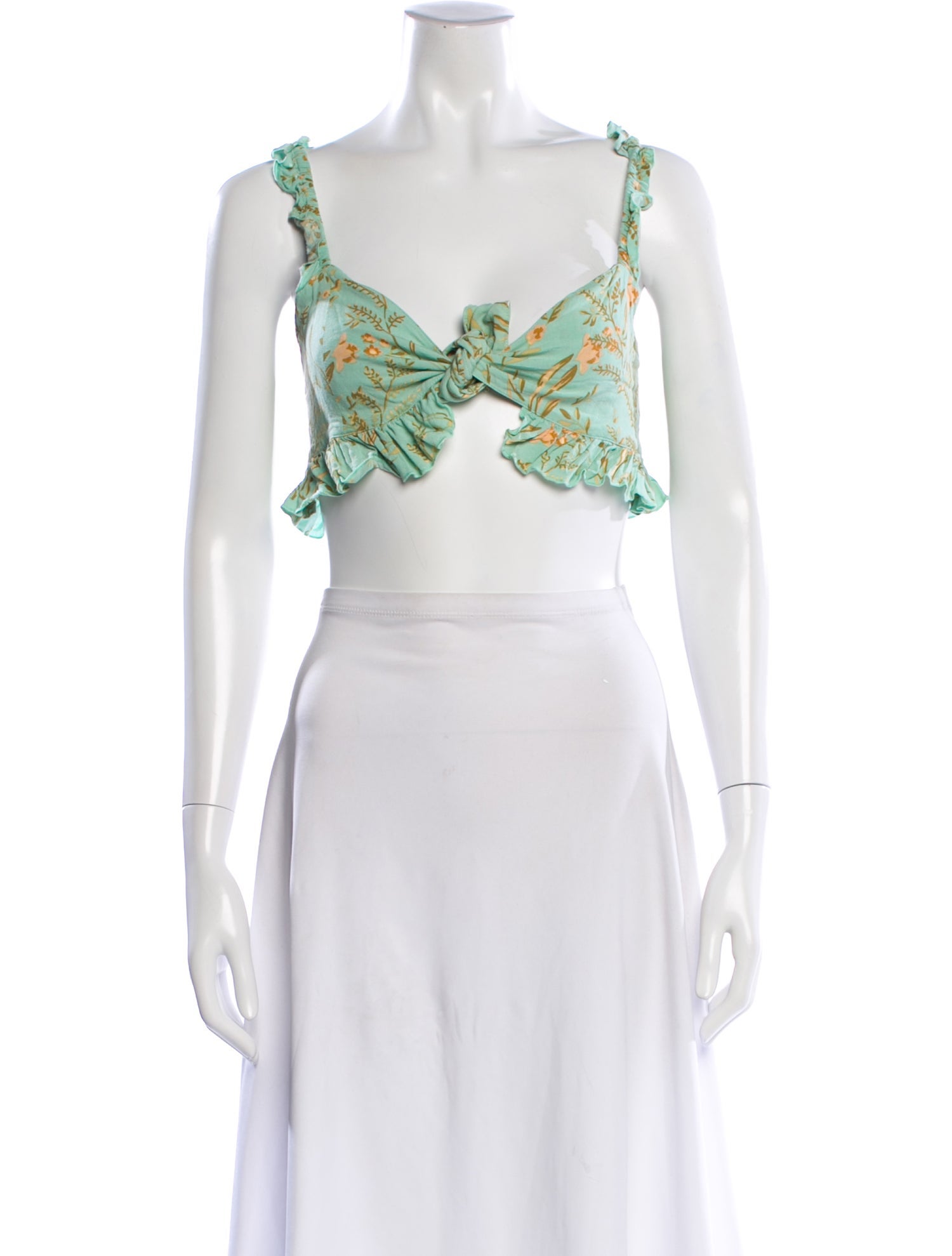 Spell & The Gypsy Collective Floral Print V-Neck Crop Top