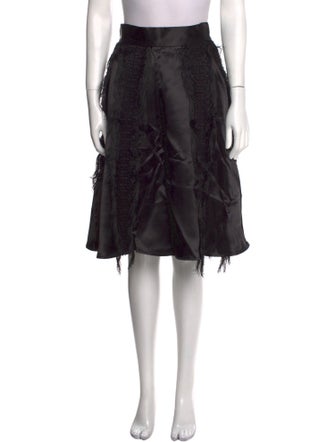 Space Simona Corsellini Silk Knee-Length Skirt