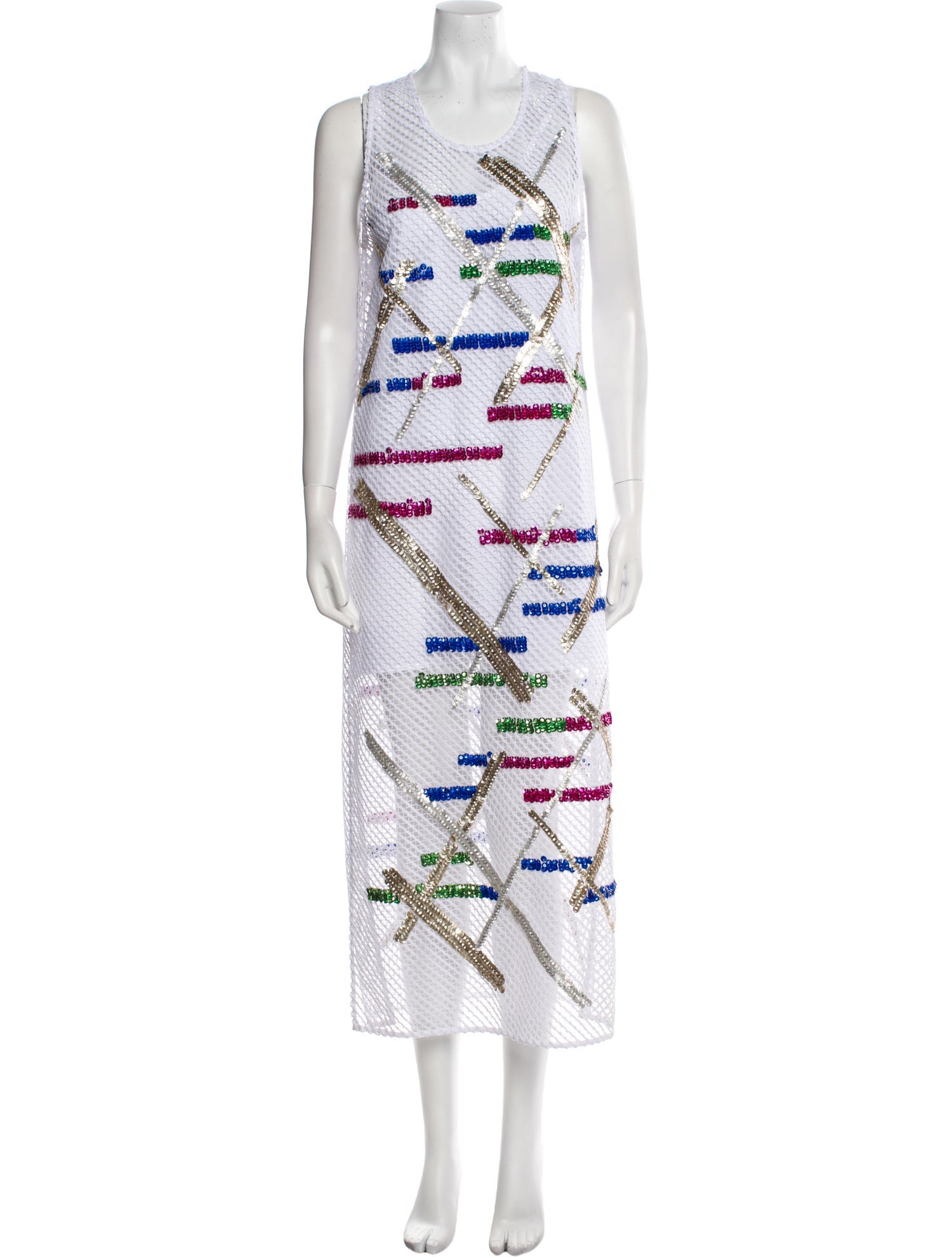 Space Simona Corsellini Printed Long Dress w/ Tags